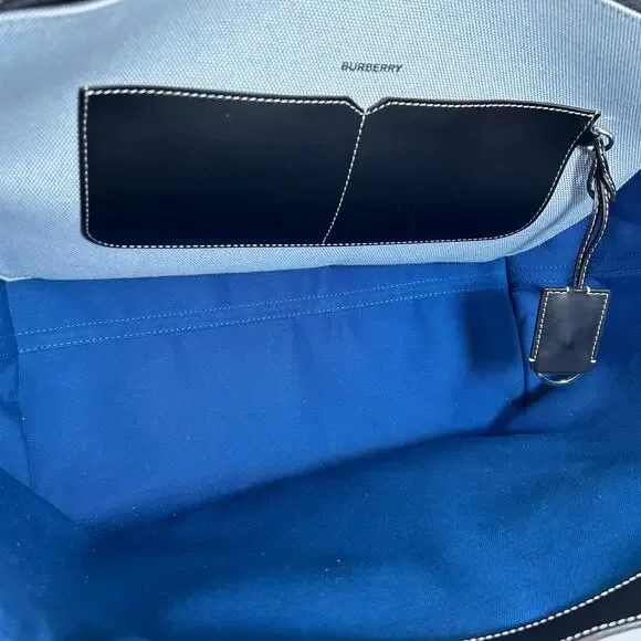 Burberry Canvas Cabas Pocket Tote Bag - Picture 8 of 13